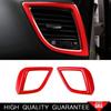 Fit For Mazda 3 Axela 2014- Red Plastic Console L&R Air Outlet Vent Trim 2X