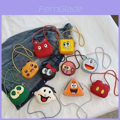 Entzückendes Cartoon Mini Pu-Leder Münzmäppchen Für Kinder Unisex Sommer 2023