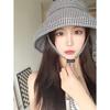 Houndstooth Pattern Sun Protection Fisherman Hat for Women, Summer UV Protection Wide Brim Sun Hat, Face Covering Fashionable Sun Hat