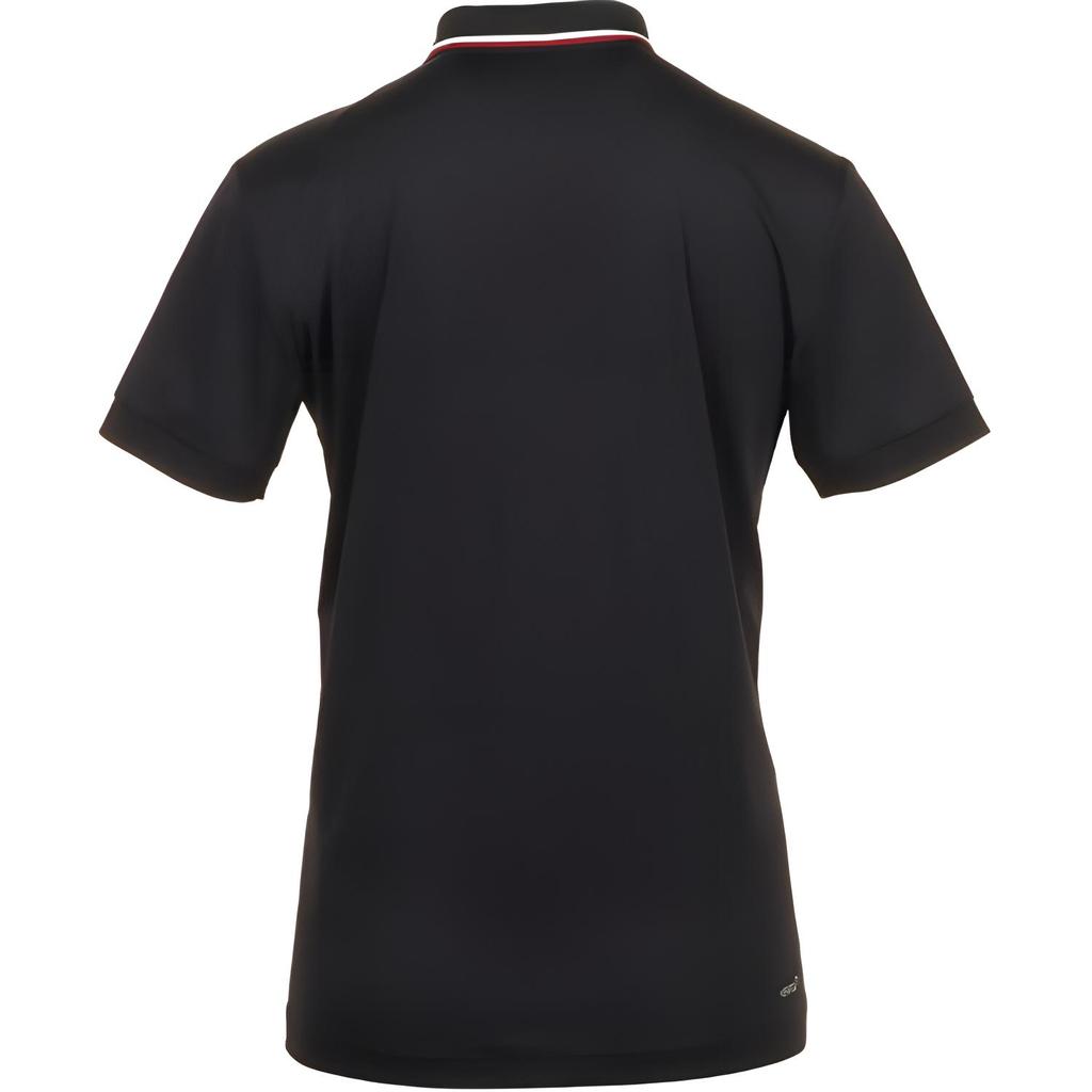 Emporio Armani EA7 Letter Logo Printed Striped Slim Fit Short Sleeve Polo Shirt Men tops Black 6DPF17-PJ27Z-1200