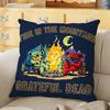GGrateful DDead rock band Cushion Cover Soft Durable Reversible Pillow Cover Home Car MultiScene Daily Comfort Pillowcase