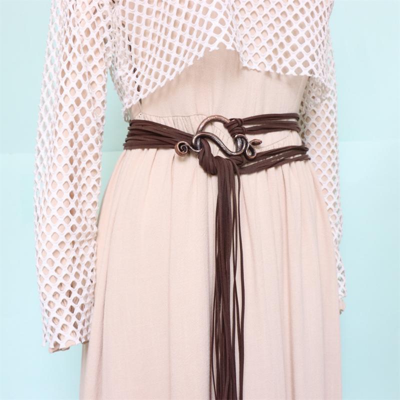 Medieval Long Rope Ring Knotted Belt For Women, Norse Witch Waist Knotted Rope Belt, Viking Renaissance Costume Accessories