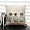 Cute Cartoon Animal Cushion Cover Funny Penguin Pillow Case Bedroom Living Room Sofa Decoration Pillowcase 45x45 Children's Gift