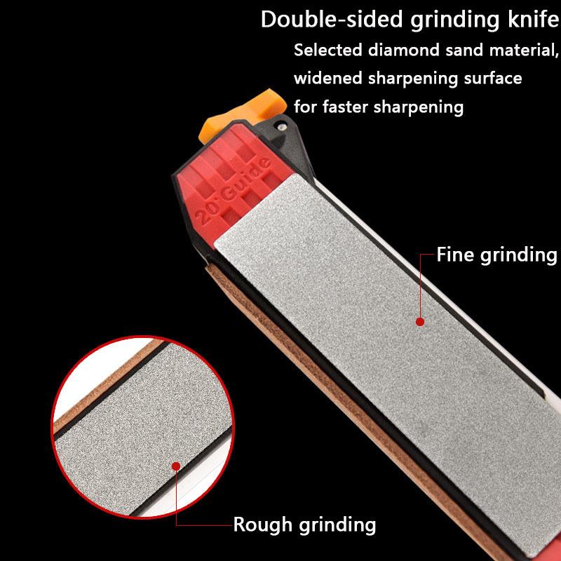 Multi-functional Home Kitchen Knife Sharpener Portable Outdoor Quick Knife Sharpener Barbecue Camping Diamond Whetstone Tools Yellow
