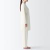 MUJI Pile Rib Long XL Women's Cardigan, FD1JTA4S, Ivory, Women's
