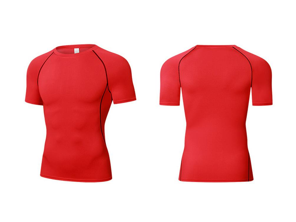 Elite Short Sleeve Basketball Compression Shirt - Breathable, Quick-Drying, Sweat-Wicking Fitness Base Layer