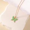 Hot-selling Fashion Japanese and Korean Sweet Butterfly Necklace, Dripping Oil Butterfly Collar, Butterfly Pendant, Collarbone Chain Pendant.