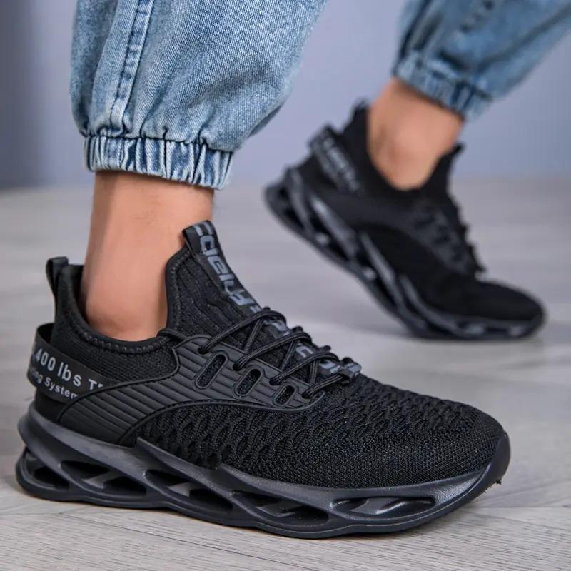 Fashion Summer Mens High Quality Sneaker Casual Sport Tennis Shoes Solid Color Breathable Lace Up Outdoor Running Training Women Shoes