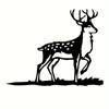 1 Stück Metall-Hirsch- oder Hirschkuh-Silhouette – Heim- und Gartendeko. Eine wunderschöne Gartenkunst aus Metall, perfekt für eine Hochzeit.