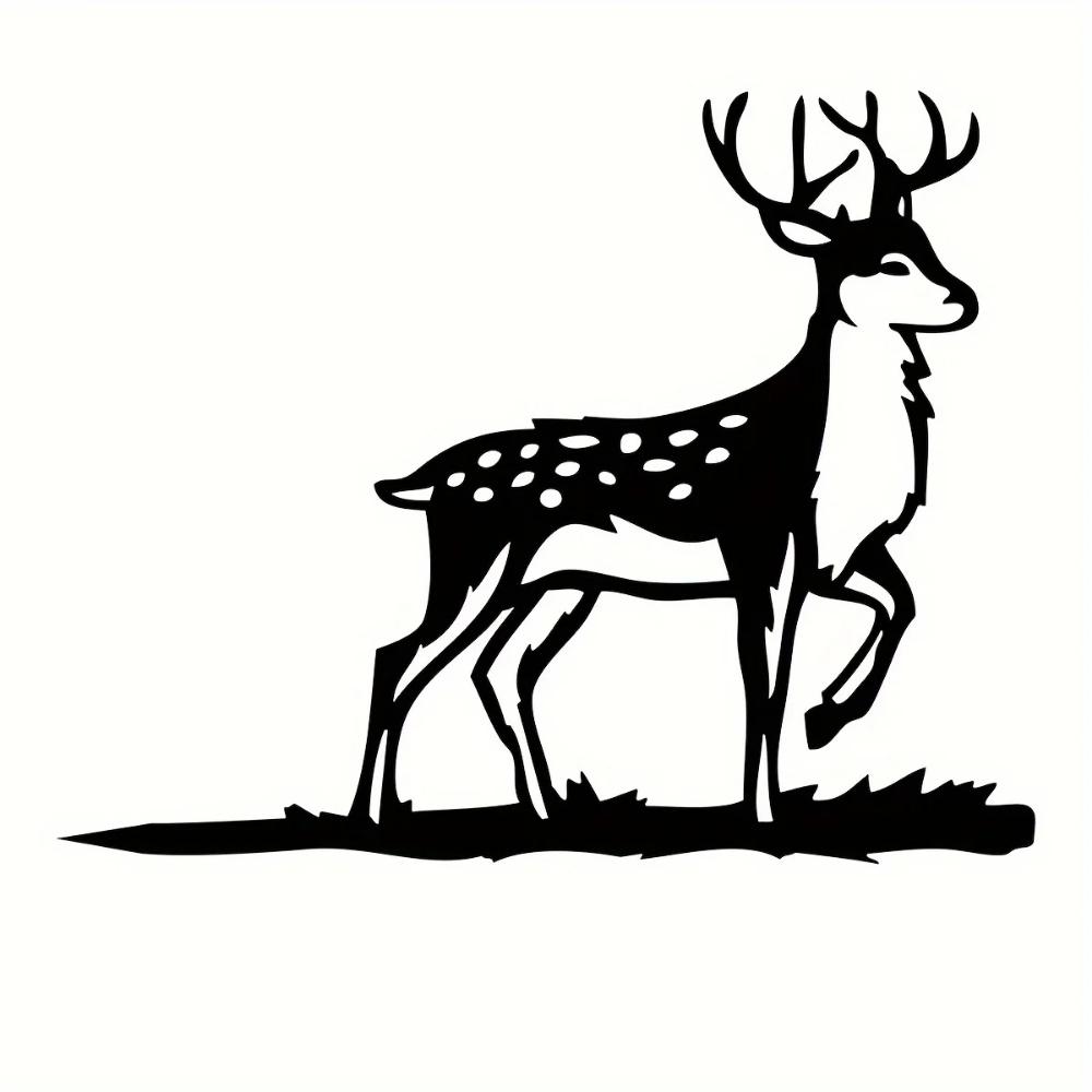 1 Stück Metall-Hirsch- oder Hirschkuh-Silhouette – Heim- und Gartendeko. Eine wunderschöne Gartenkunst aus Metall, perfekt für eine Hochzeit.