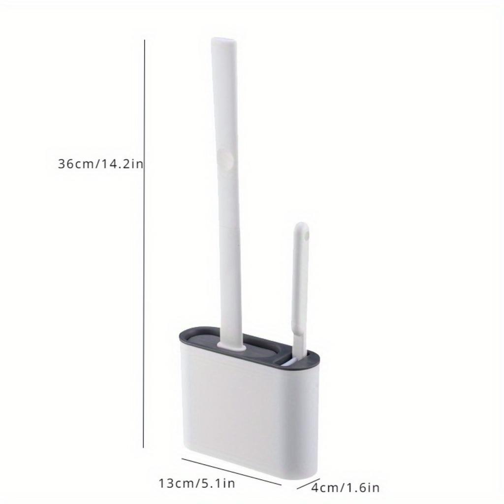 Szczotka do toalety gospodarstwa domowego bez zakamarków silikonowa do czyszczenia bogów łazienkowych montowana na ścianie szczotka do toalety