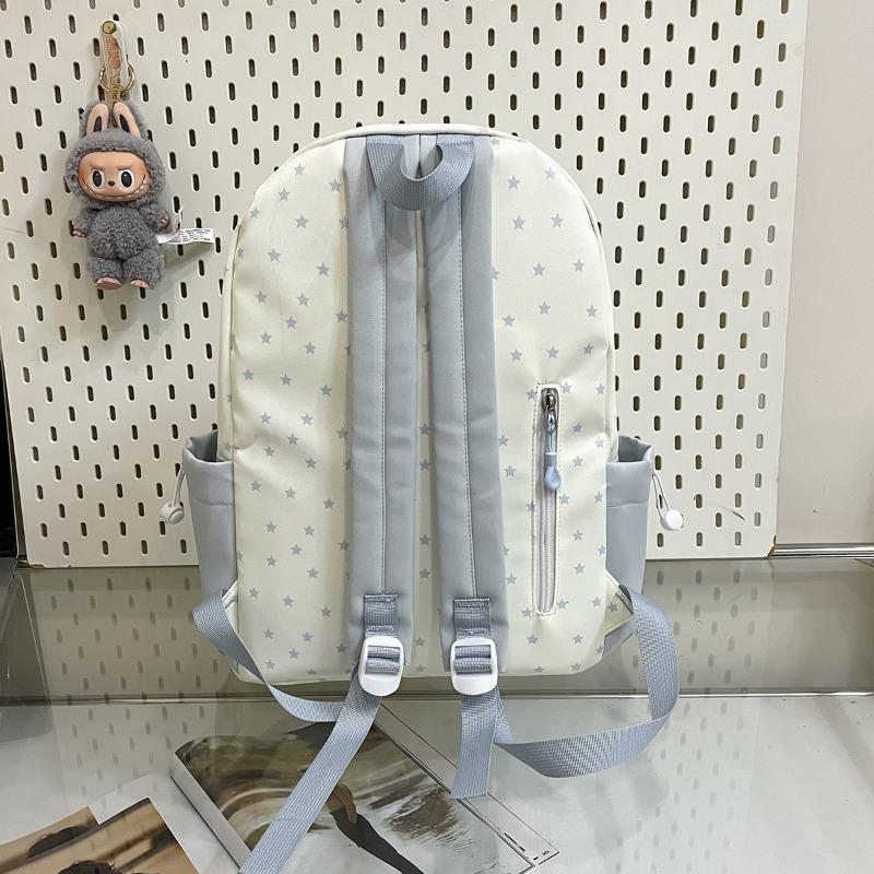 Japanese Ins High-value Student Schoolbag, Fresh and Sweet Candy-colored Star Backpack, Large-capacity and Lightweight Backpack.