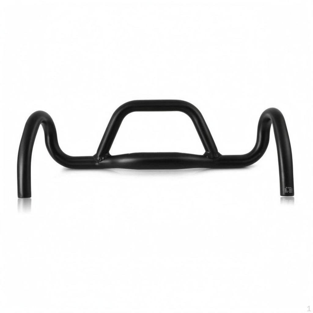 Aluminum Drop Bar Lightweight Black Curved Handlebar Rigid Road Bike