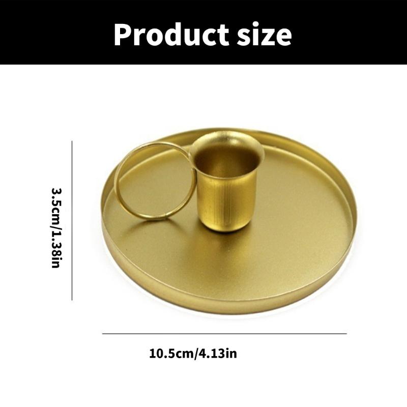 Metallkerzenhalter mit Griff Eisenleuchter Spitzkerzenständer für romantische Abendessen und festliche Feiergeschenke