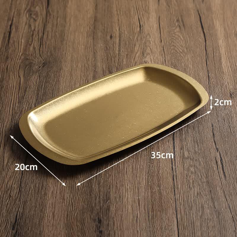 

ZISIZ Extra Large Square Stainless Steel Serving Tray with 3 Compartments