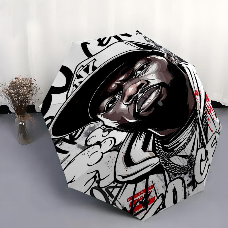 1pc 50 Cent Automatic Open, Windproof, Compact Travel Umbrella, Gift for Birthday, Christmas, Business 93052