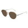 Cartier Brown Round Unisex Sunglasses Ct0009s 005 53