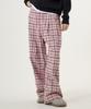UNBEKANNTER PLANET Check Elastische Taille Hose Rosa
