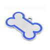 Medium Bone Zinc Alloy Dog Tag: Engravable Pet Collar Charm