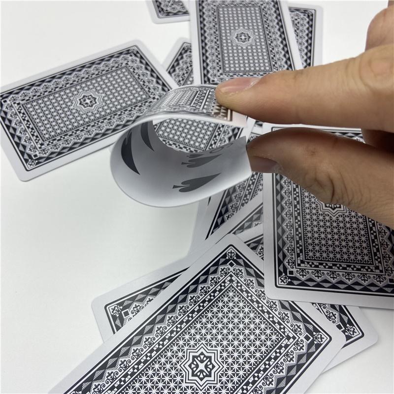 1 st Spelkort PVC Pokers Plast Baccarat Texas Hold'em Pokerkort Brädspel Vattentäta Slitstarka Kortspel Baralho Kortlek