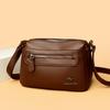 Ladies' Single-shoulder Small Crossbody Bag, Soft Leather Mom's Summer Large-capacity Mobile Phone Case