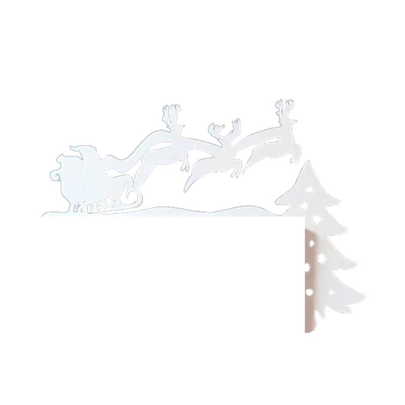 

Festival Metal Door Toppers Multiple Styels Metal Christmas Door Corner decors Eye Catching for Christmas Holidays decors