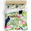 Plant Flower Hummingbirds Bedding Set 3pcs Boys Girls Duvet Cover Pillowcase Kids Adult Quilt Cover Double Bed Set Home Textile