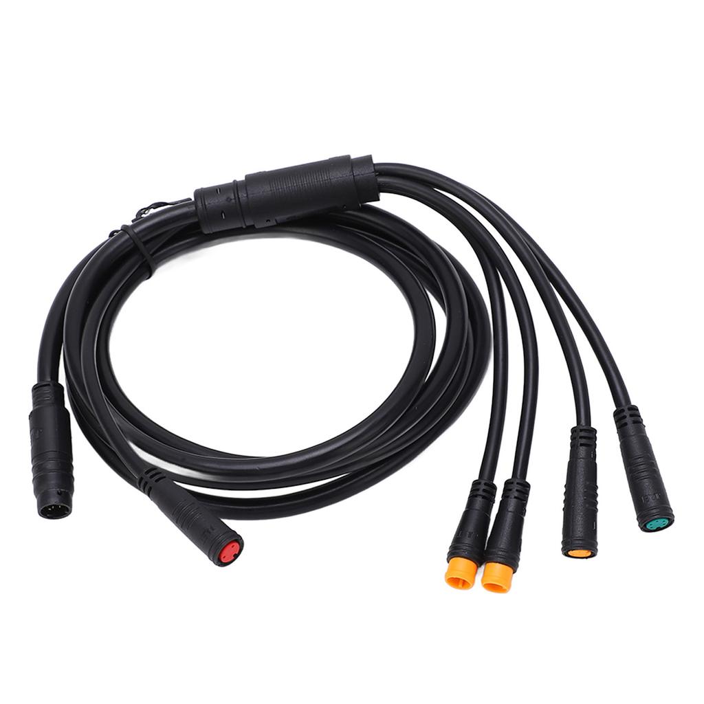 1 To 5 Electric Bike Cable Plastic Rubber Lithium Battery Cable Connectors Connect Controller Lamp