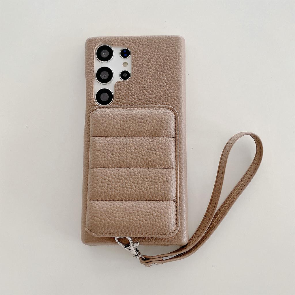 Luxury Lanyard Wallet Case For Samsung Galaxy S21 FE S22 S23 Plus Note 20 Ultra A52 A53 A54 5G Lichee Pattern Leather Cover