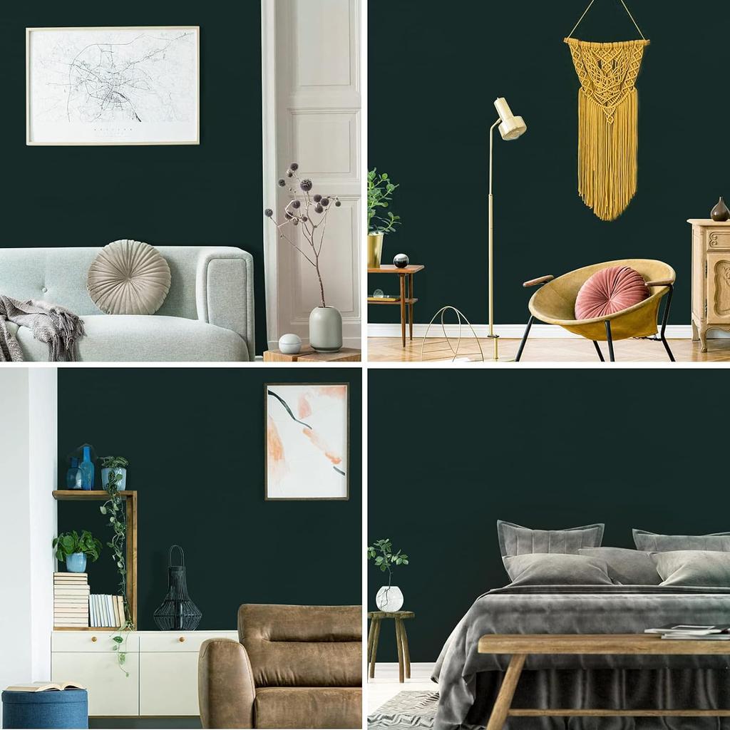 Wasserdichte Matte Tapete grün Vinyl Selbstklebende Aufkleber für Wand Möbel Wohnzimmer Kontaktpapier Heimdekoration