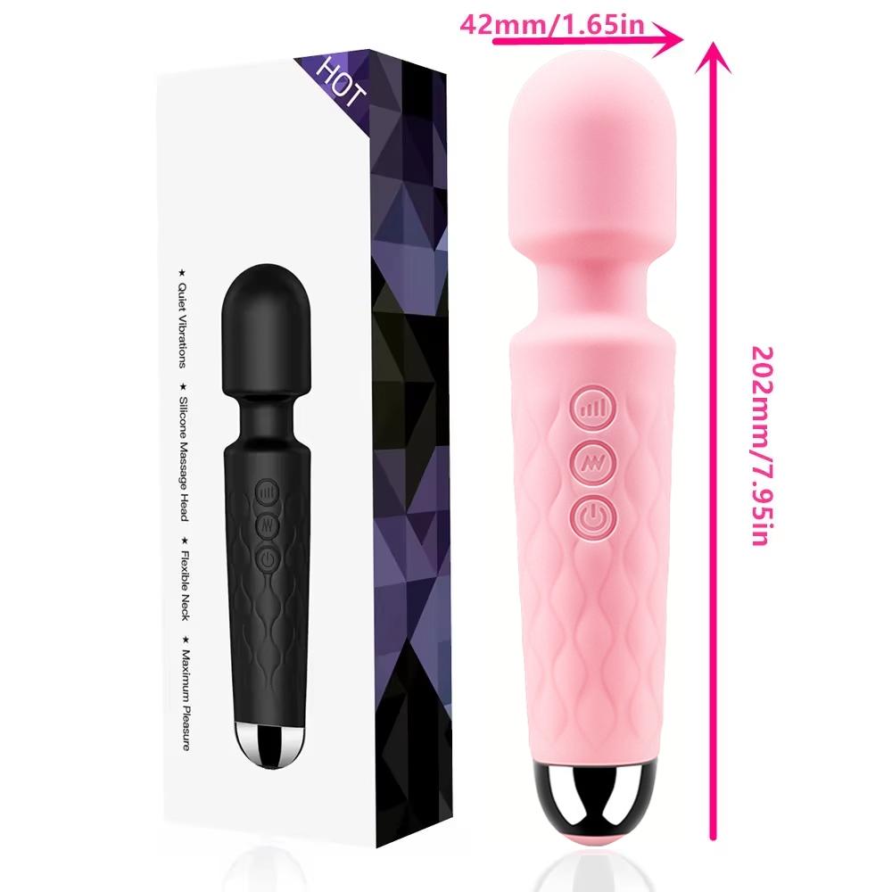 Powerful Wand Massager Adult Sex Toy Wholesale Strong Vibration Full Body USB Rechargeable Electric Massager for Women Couples