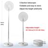 Rotatable Telescopic Electric Fan 24H Long Battery Life Desktop Electric Fan  Outdoor Activity