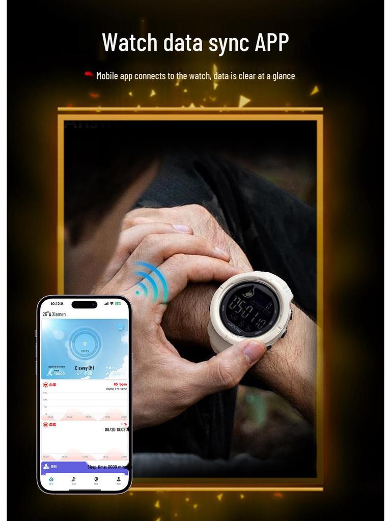 Teen Waterproof Smartwatch: Sports, Running, Pedometer, Health – Multifunctional Wristwatch for High School Students