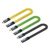 Portable Type C To Type C Cable Protective Cord 100W Power Delivery 20Gbps High Speed Data and Charging USB3.2 for Phone