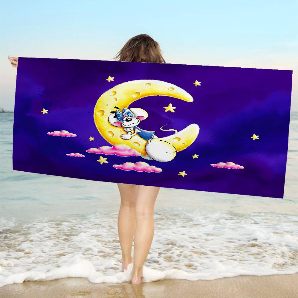 Popular Character D-Diddl Microfiber Beach Towel Absorbent Quick Dry Soft Yoga Swimming Resort Mountain Climbing Towel