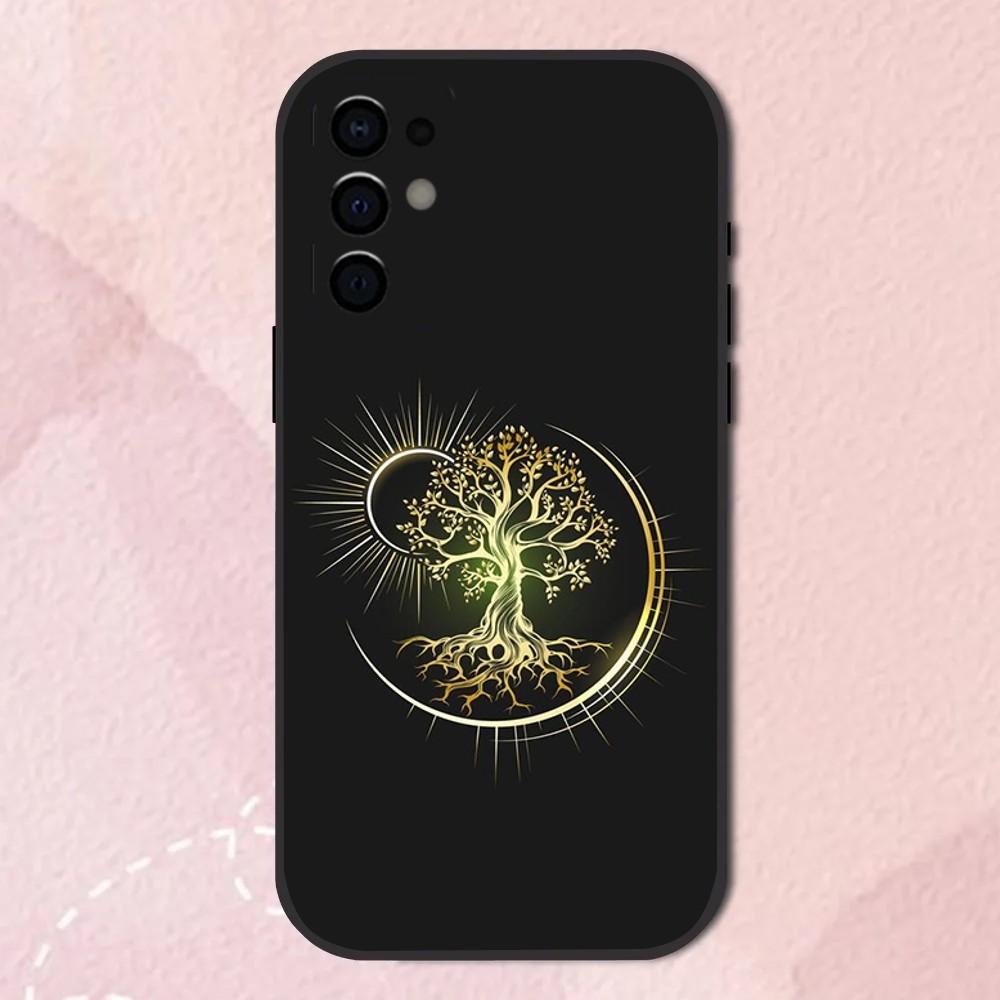 Tree of Life Space Phone Case For Samsung S24,S21,S22,S23,S30,Ultra,S20,Plus,Fe,Lite,Note,10,9,5G Black Soft Shell