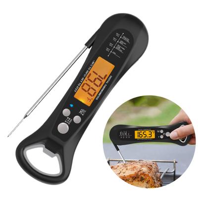 Food Thermometer Waterproof Digital Meat Thermometer Instant Read Foldable Probe