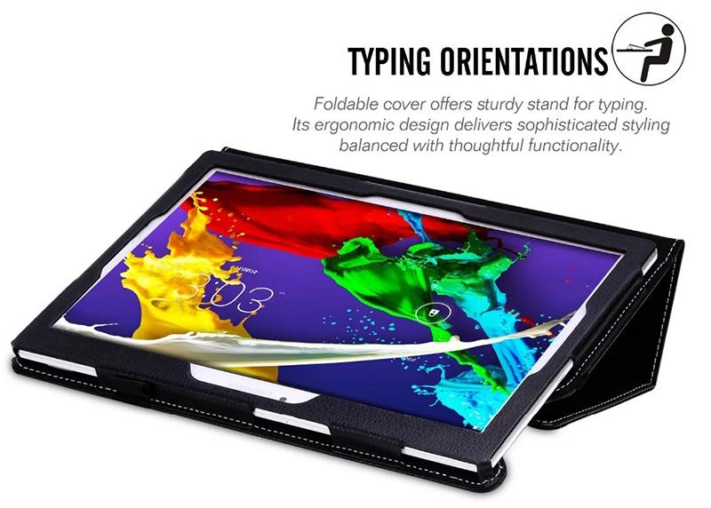 Tablet Protective Leather Case For Tab 2 A10-30 A10-70 A10-70F A10-70L X30F 10.1 Cover With Smart Sleep Wake Up