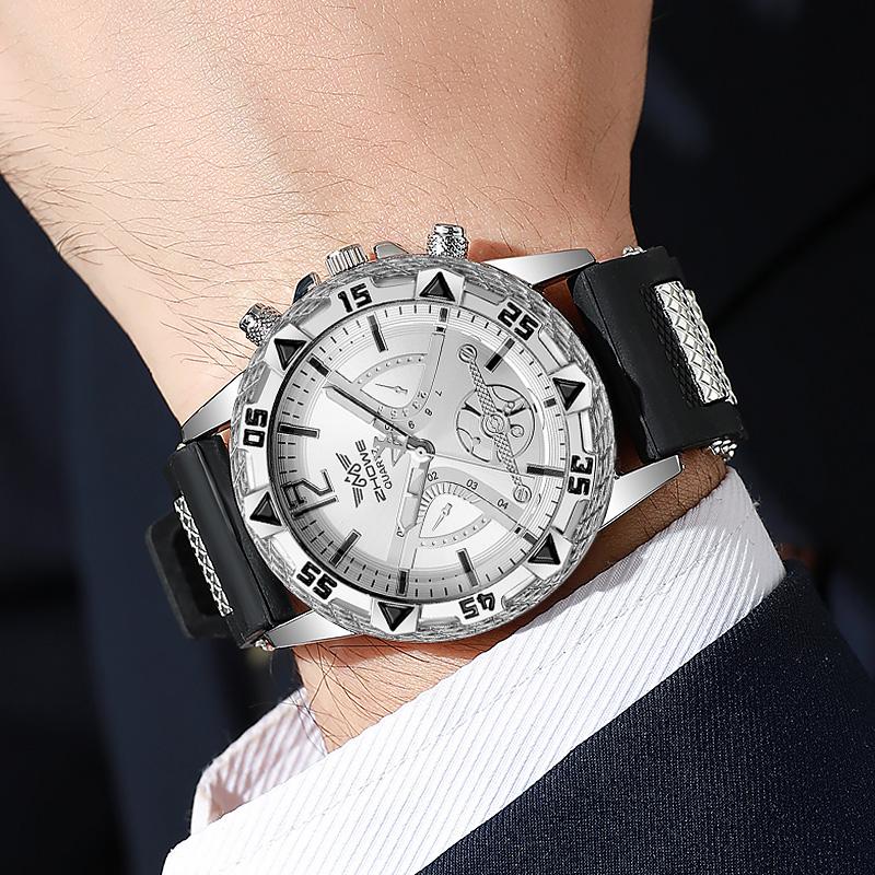 

Light luxury business bar scale dial silicone quartz watch suitable for birthday gifts, daily wear, anniversary gifts, etc серебряный