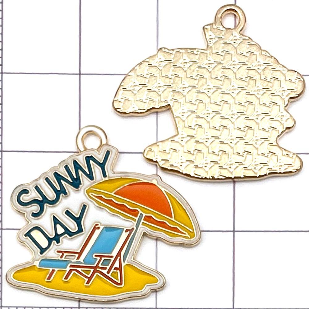 Colorful Enamel Cartoon Beach Charms for DIY Jewelry - Summer Travel Style, Set of 10