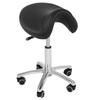 Cosmetic Hairdressing Saddle Stool Swivel On Wheels