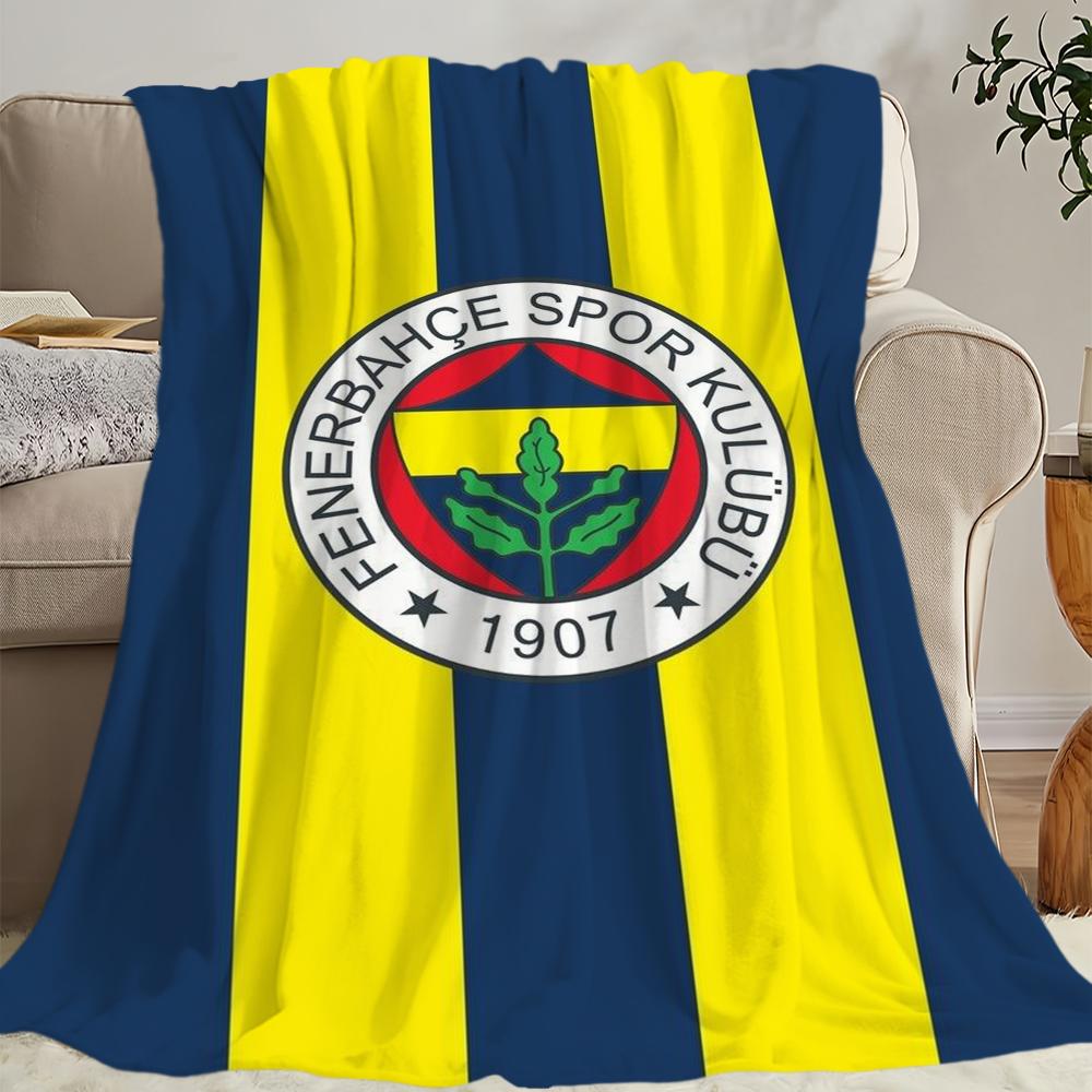 F-FenerbahceS Skicomfort teplá měkká domácí dětská pikniková deka vhodná do obývacího pokoje, kanceláře, na každodenní cestování, dárky