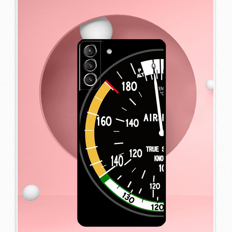 Flight Instruments Case For Samsung Galaxy S22 S23 S24 Ultra Note 20 10 S8 S9 S10 Plus S21 S20 FE Soft Cover
