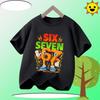 Summer Funny Six Seven 67 Digit Print Children's T-Shirt Casual Polyester Boys Short Sleeve Fashion Comfortable Kids Sport Clothes