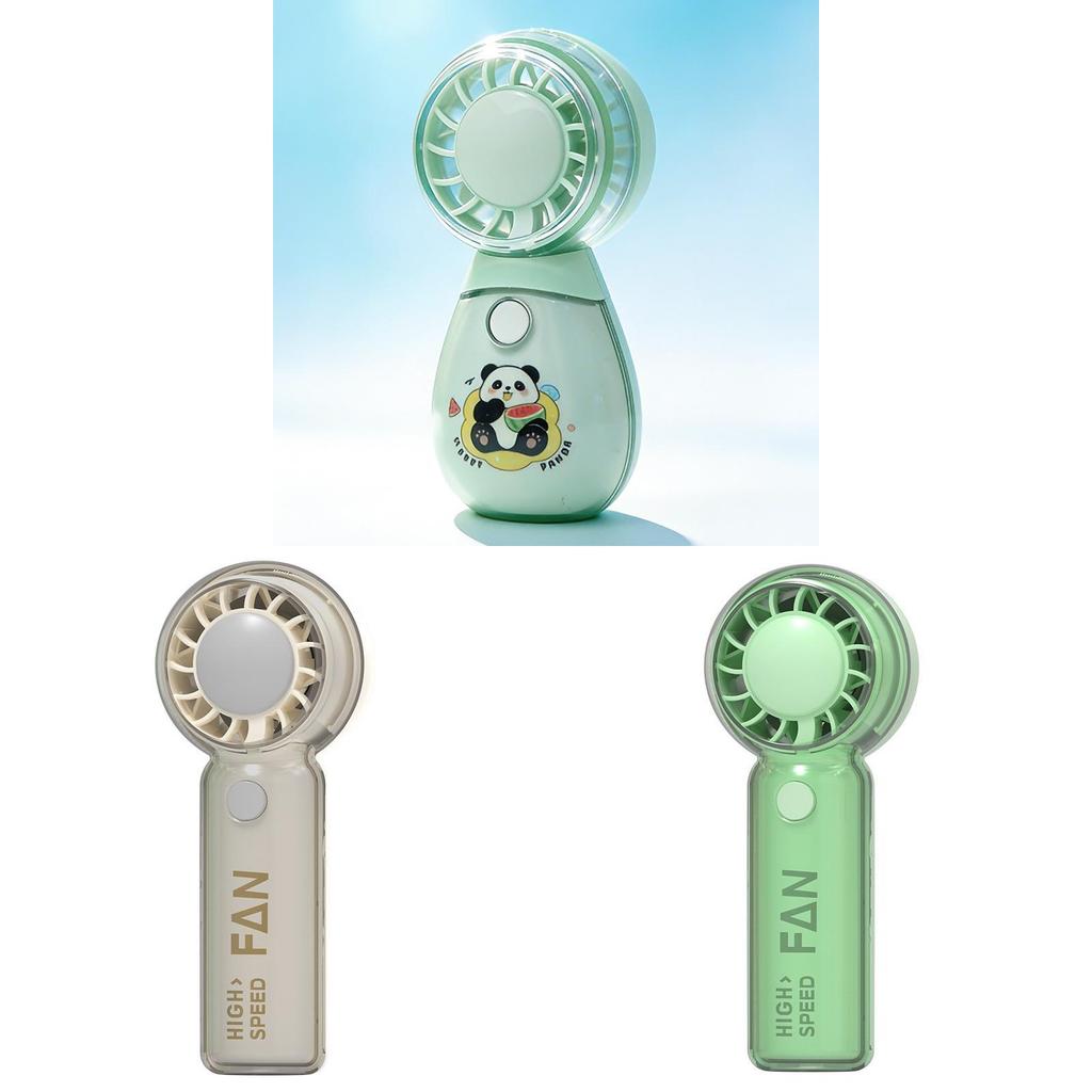 Cartoon Mini Usb Handheld Fan With 3 Speed Settings For Students And Travel