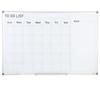 Calendar Whiteboard, 36 x 24 Inches Magnetic Dry Erase Calendar Board, Monthly Planner Whiteboard for Wall, 1 Magnetic Erase & 2 Dry Erase Marker &