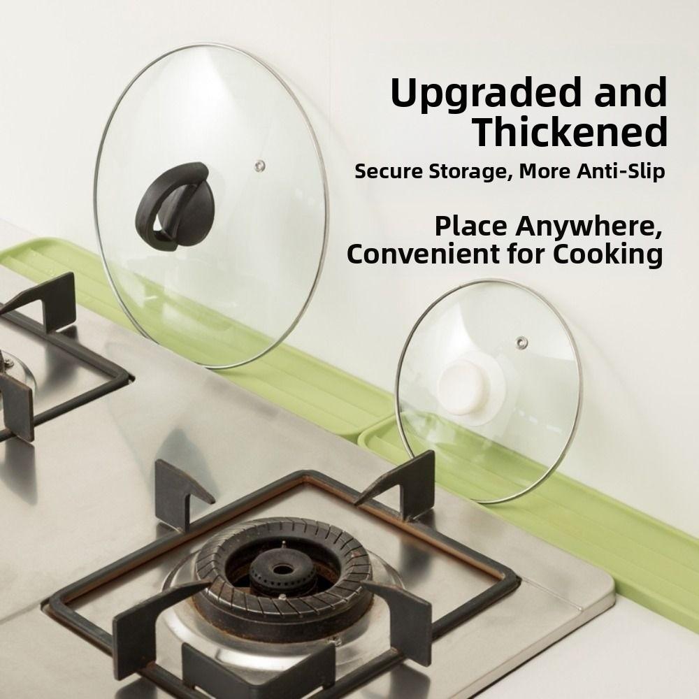 Non Slip Pot Lid Storage Mat Silicone Tableware Draining Pad Cutting Board Rack  Household