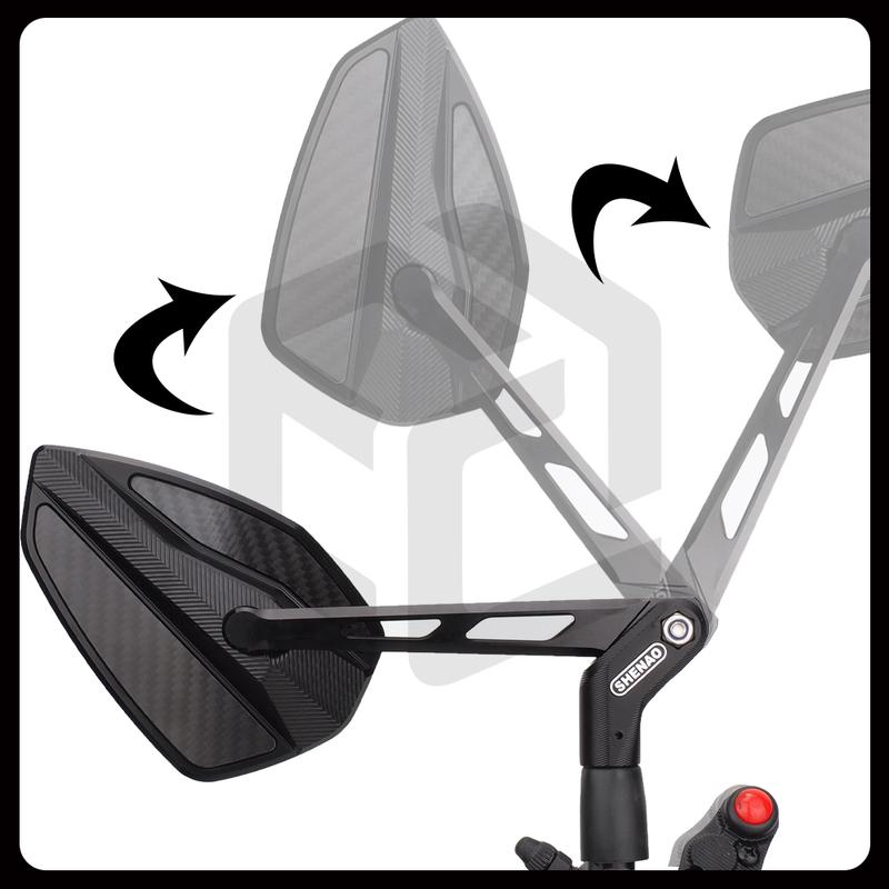 Motorcycle Rearview Mirror for KYMCO DTX360 DTX560 DTX300 / AK Premium 575 / AK550 / Xciting S400 CNCAluminum Alloy Carbon Fiber