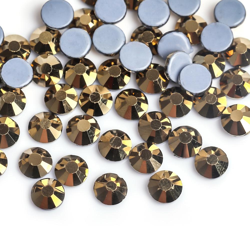 Weichen Rhinestone Factory Austrian Diamond Decorative Rhinestone Diy Nail Art Beauty Glass Jewelry Glue Bottom Color Plated Rhinestone