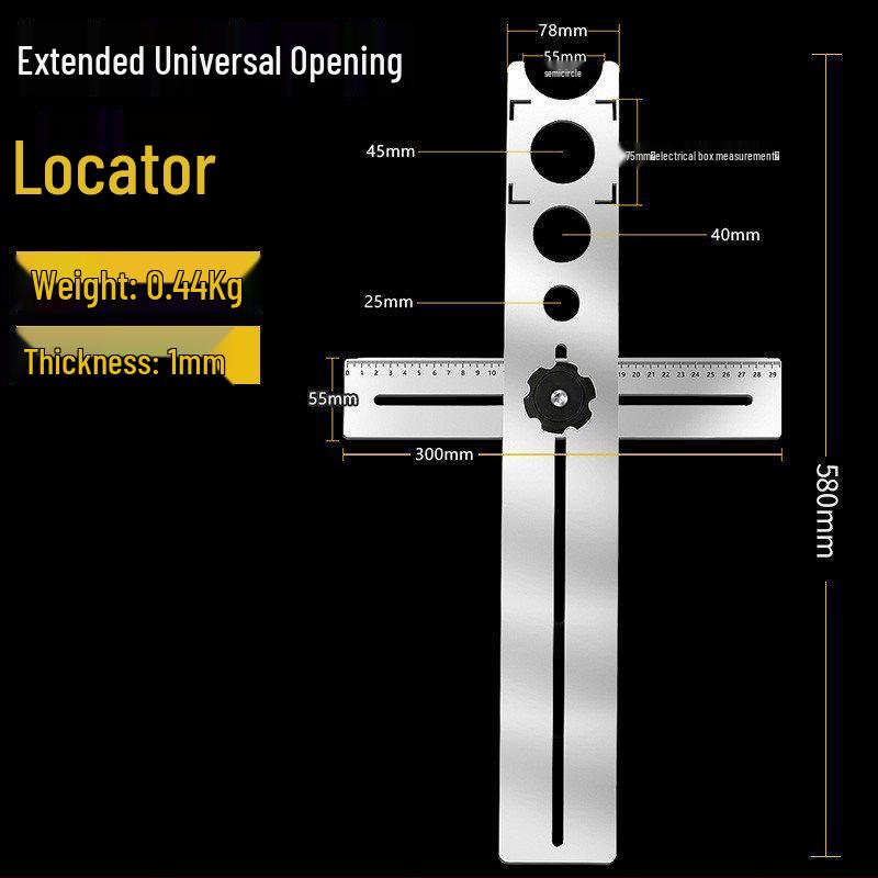 Universal Adjustable Tile Hole Locator Tool
